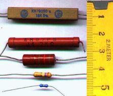 A few types of resistors
