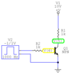 BJT Transistor used as an electronic switch