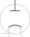 Vacuum tube diode symbol